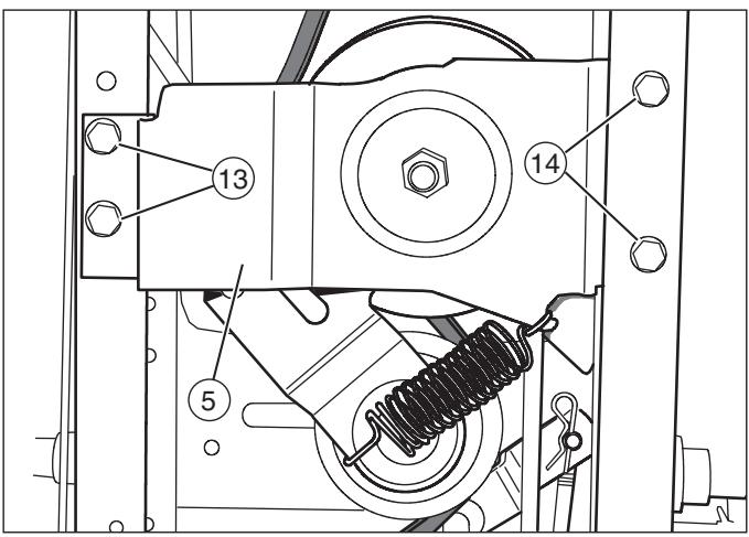 MURRAY 425618X51 - Rimozione della cinghia di trasmissione del motore - 5