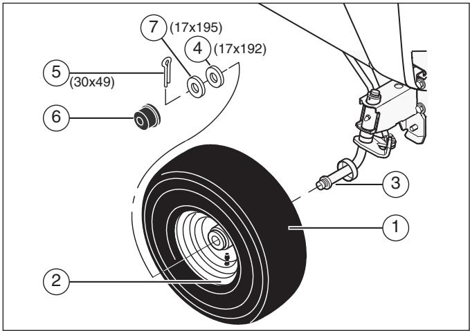 MURRAY 425618X51 - Installation des roues avant - 1