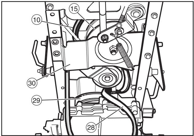 MURRAY 425618X51 - De transaxle-aandrijfriem verwijderen - 3