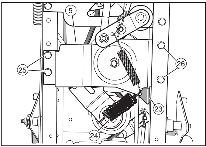 MURRAY 425618X51 - De transaxle-aandrijfriem verwijderen - 1