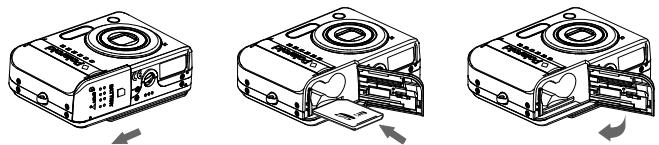 POLAROID I832 - Insertion de la carte SD - 1