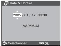Date & Horaire 2005 / 01 / 12 09:38 AA/MM/JJ Selectionner OK