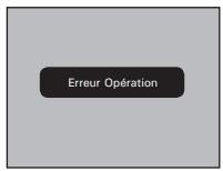 Erreur Opération