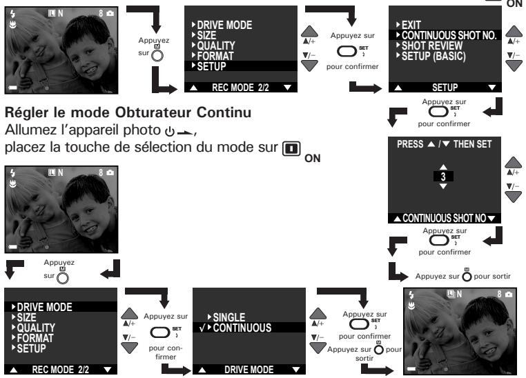 POLAROID PDC 2150A - Régler le nombre de photos à prendre en continu - 1