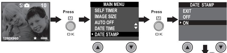 POLAROID PDC 3030 - - Setting the Date Stamp - 1