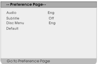 POLAROID PDU-1045 - Preference page (page des préférences) - 1