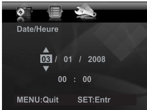 POLAROID T831 - Régler la date et l'heure - 2