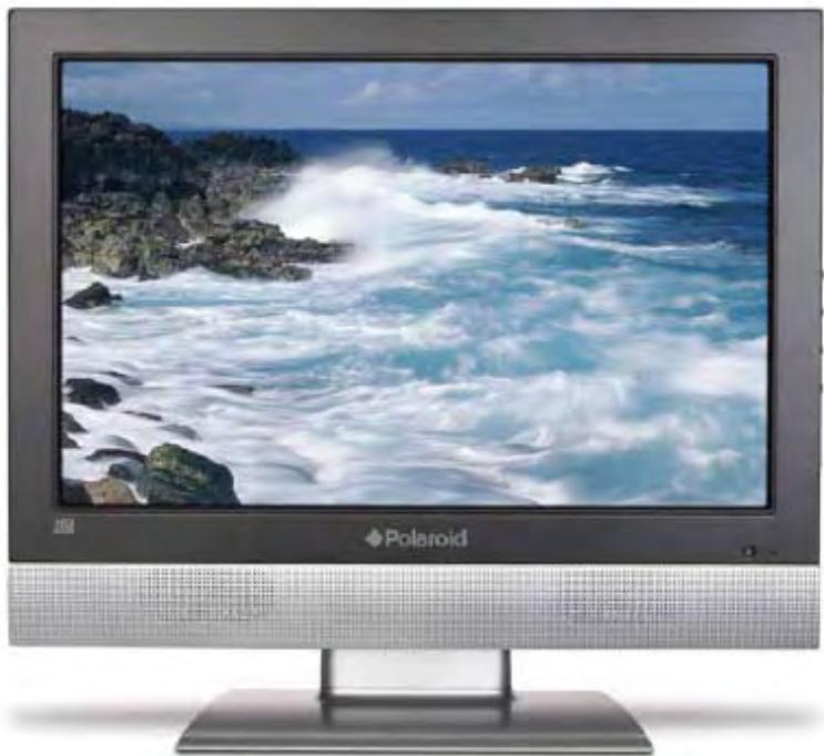 POLAROID TLU 22 - Téléviseur LCD à écran large compatible haute définition avec symtoniseur PAL/SECAM - 2