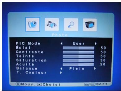POLAROID TLU-02241C - Opération du menu - 5