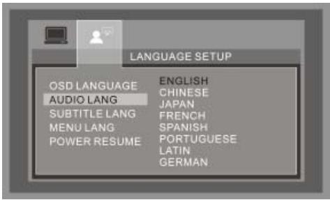 POLAROID DPA-07032S - OSD LANGUAGE (Langue des menus) - 1