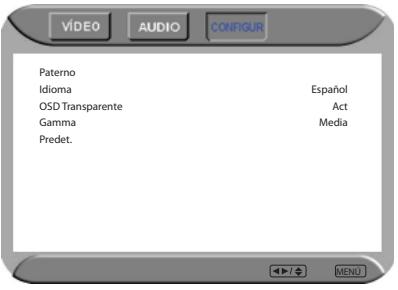 POLAROID FLU-2632I - MENÚ DE CONFIGURACIÓN: - 1