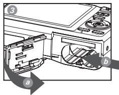 POLAROID I735 - Insertion de la carte SD - 3
