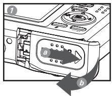 POLAROID I735 - Insertion de la carte SD - 1
