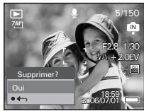 POLAROID I735 - Supprimer individuellement une image, un clip vidéo ou audio - 1