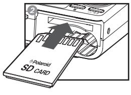 POLAROID I735 - Insertion de la carte SD - 2