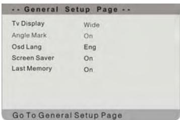 POLAROID PDU-1045S - General Setup Page (Page de configuration générale) - 1