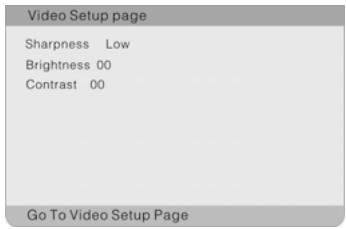 POLAROID PDU-1045S - Vidéo Setup Page (Page de configuration vidéo) - 1