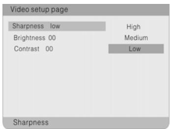 POLAROID PDU-1045S - Vidéo Setup Page (Page de configuration vidéo) - 2