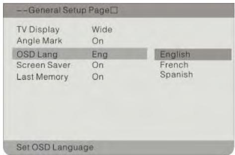 POLAROID PDU-1063 - GENERAL SETUP (configuration générale) - 3