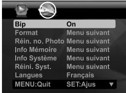 POLAROID T1032 - Menu configuration - 2
