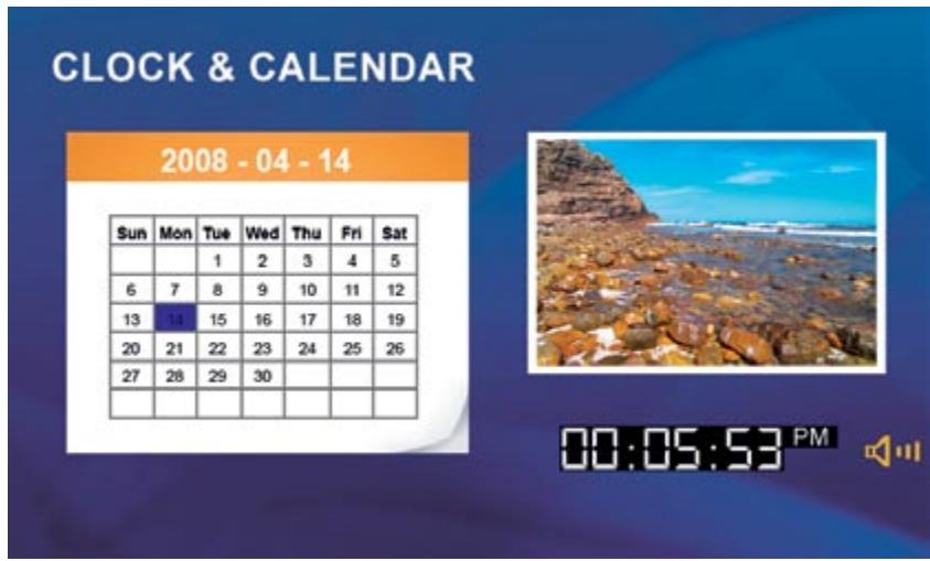 POLAROID XSU-00850B - Mode calendrier - 1