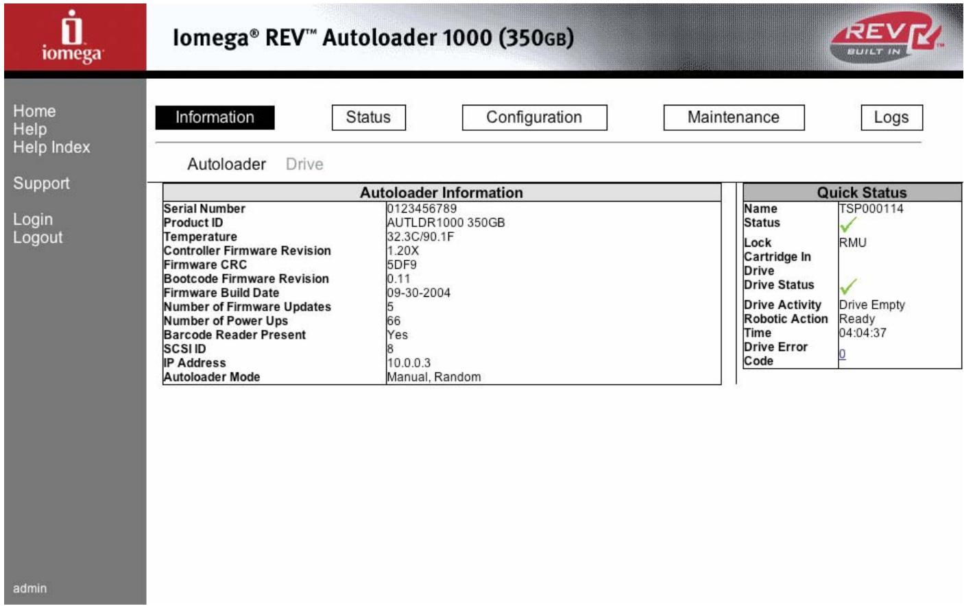 IOMEGA REV AUTOLOADER 1000 - Chargeur (loader) - 1