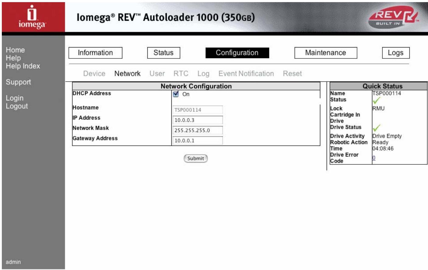 IOMEGA REV AUTOLOADER 1000 - Réseau (network) - 1