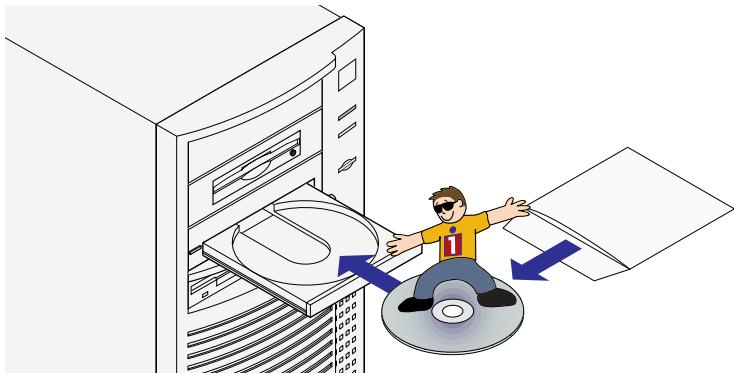 IOMEGA ZIP 100 ATAPI - Insérez le cd-rom d'installation du logiciel lomegaWare dans le lecteur de cd-rom de votre ordinateur. - 1