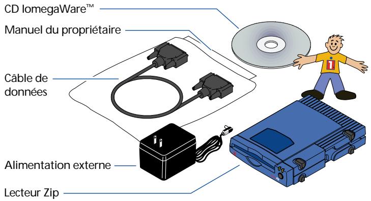 IOMEGA ZIP 100 SCSI - Déballez votre lecteur Zip® et ses accessoires. - 1