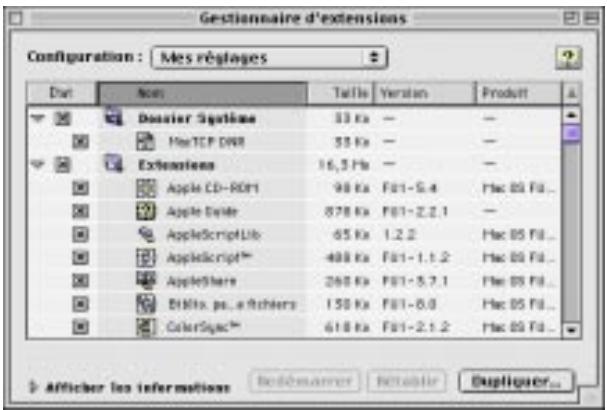 IOMEGA ZIP 100 SCSI - Pour désactiver des extensions : - 1