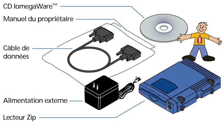 IOMEGA ZIP 100 SCSI - Déballez votre lecteur Zip® et ses accessoires. - 1