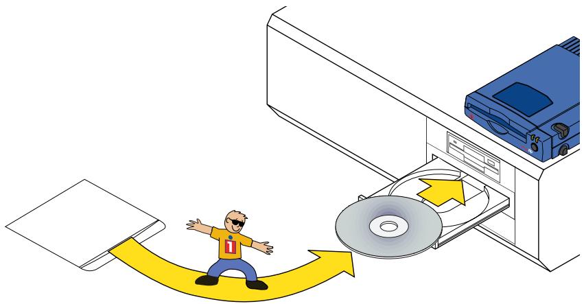 IOMEGA ZIP 100 SCSI - Démarrez votre PC et attendez que Windows se charge. 10 Insérez le CD IomegaWare dans le lecteur de CD-ROM de votre ordinateur. - 1