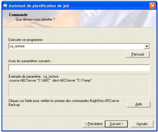 IOMEGA BRIGHTSTOR ARCSERVE BACKUP - Soumission d'un job à l'aide de l'assistant de planification de job - 3