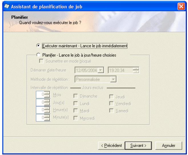 IOMEGA BRIGHTSTOR ARCSERVE BACKUP - Soumission d'un job à l'aide de l'assistant de planification de job - 8