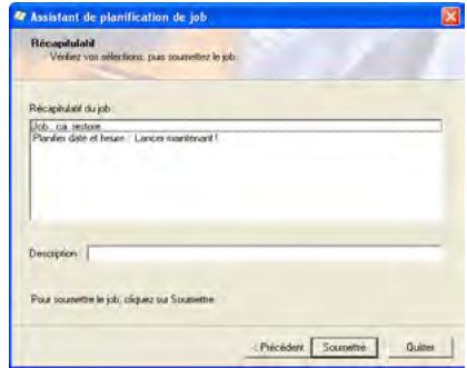 IOMEGA BRIGHTSTOR ARCSERVE BACKUP - Soumission d'un job à l'aide de l'assistant de planification de job - 9