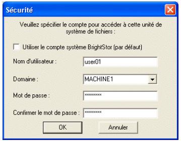 IOMEGA BRIGHTSTOR ARCSERVE BACKUP - Configuration des unités de système de fichiers - 2