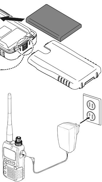 YAESU VX-2R - INSTALLATION DU PACK BATTERIE FNB-82LI - 1