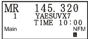 YAESU VX-7R - Mode Mémoire - 2