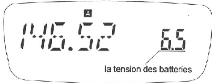YAESU FT-50R - Options d'affichage du sous écran - 1