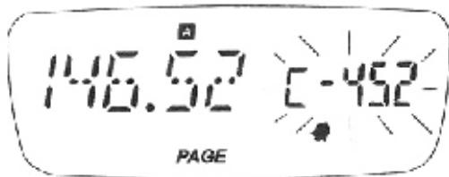 YAESU FT-50R - Fonctionnement en paging DTMF Recevoir des appeals paging DTMF PAGE - 1