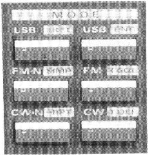 YAESU FT-736R - Ensemble de 6 touches MODE - 1