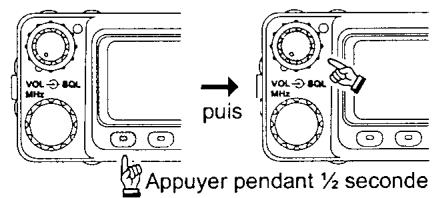 YAESU FT-8100R - Faire alterner les fréquences VHF et UHF dans le rappel des mémoires - 1
