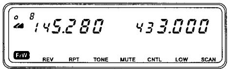 YAESU FT-8100R - Mémoriser - 1