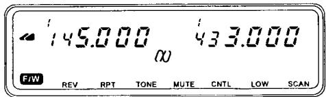 YAESU FT-8100R - Faire alterner les fréquences VHF et UHF dans le rappel des mémoires - 2
