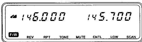 YAESU FT-8100R - Fonctionnement VHF-VHF (V-V) ou UHF-UHF (U-U) - 1