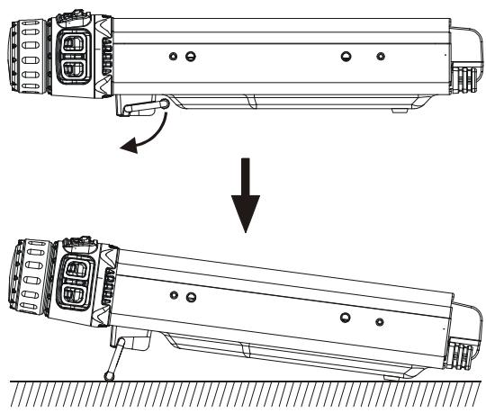 YAESU FT-857 - RéGLAGE DES PIEDS AVANT DE L'APPAREIL - 1