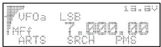 YAESU FT-857 - Ligne multifonction "f" (MFn) [ARTS, SRCH, PMS] - 1