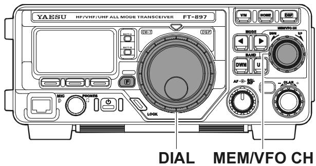 YAESU FT-897 - RÉGLER LA FREQUENCY DE TRAFIC - 1