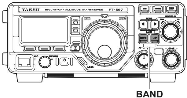 YAESU FT-897 - SELECTION DE LA BANDE DE TRAFIC - 1