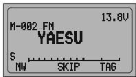 YAESU FT-897 - METTRE UN LIBELLÉ À UNE MéMOIRE - 2